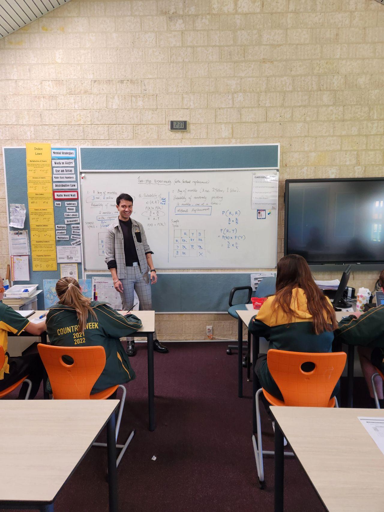 Classroom brainstorming session